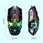 LEAVEN 7キー 4000DPI USB 有線 コンピュータ オフィス用 発光 RGB メカニカルゲーミングマウス, ケーブル長:1.5m, S30 ブラック, S30 ホワイト, S30 ピンク, S10 ブラック