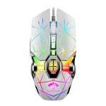 LEAVEN 7キー 4000DPI USB 有線 コンピュータ オフィス用 発光 RGB メカニカルゲーミングマウス, ケーブル長:1.5m, S30 ブラック, S30 ホワイト, S30 ピンク, S10 ブラック