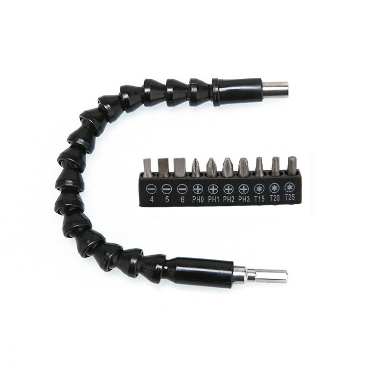 Electric Drill Universal Coupling Sleeve Bit Set Multifunctional Flexible Shaft Electric Drill Accessory Set, Style: 20 PCS / Set, 11 PCS / Set