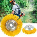 8インチナイロンワイヤー除草機ヘッドボウル型除草ブラシ、8インチ除草ブラシ