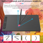 VEIKK VK1060PRO デジタルタブレット 手描きボード 電子ドローイングボード スマホ接続可能、VK1060PRO