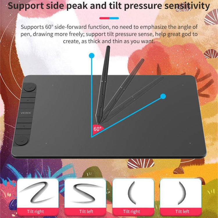 VEIKK VK1060PRO デジタルタブレット 手描きボード 電子ドローイングボード スマホ接続可能、VK1060PRO