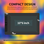 VEIKK VK1060 手描きタブレット 電子ペイントボード スマホ接続可能、VK1060