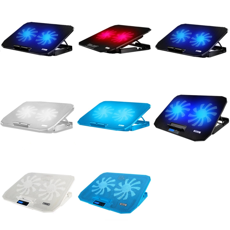 ICE COOREL N106 ノートパソコン用ベース調整ラジエーター デュアルファン ノート冷却スタンド 標準版（ブルーライト）、高級版（ナイトダーク）、高級版（アイボリーホワイト）、高級版（シーブルー）、フラッグシップ版（ナイトブラック）