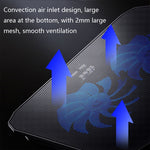 ICE COOREL N106 ノートパソコン用ベース調整ラジエーター デュアルファン ノート冷却スタンド 標準版（ブルーライト）、高級版（ナイトダーク）、高級版（アイボリーホワイト）、高級版（シーブルー）、フラッグシップ版（ナイトブラック）
