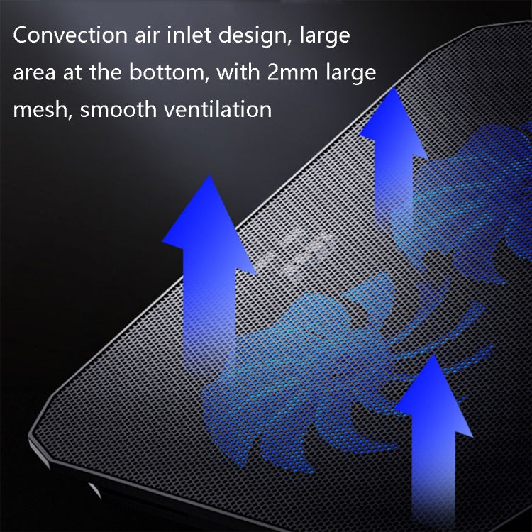 ICE COOREL N106 ノートパソコン用ベース調整ラジエーター デュアルファン ノート冷却スタンド 標準版（ブルーライト）、高級版（ナイトダーク）、高級版（アイボリーホワイト）、高級版（シーブルー）、フラッグシップ版（ナイトブラック）