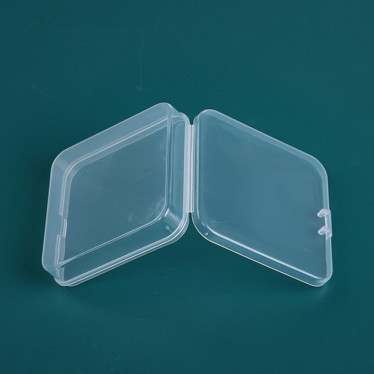 20個入りスクエアプラスチックボックス 蓋付き透明収納ボックス PP部品ツールボックス 電子部品アクセサリーボックス、20個入りスクエア