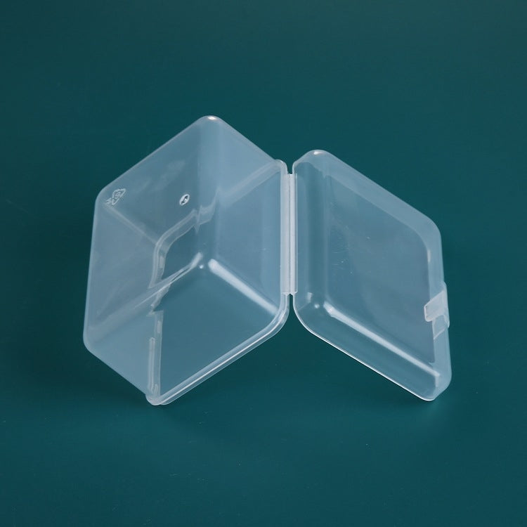 20個入り長方形プラスチックボックス 透明文房具収納ボックス PPツール部品アクセサリーボックス、20個入り（長方形）