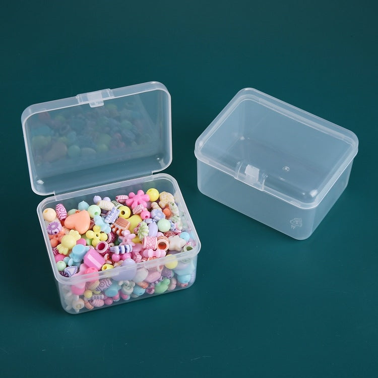 20個入り長方形プラスチックボックス 透明文房具収納ボックス PPツール部品アクセサリーボックス、20個入り（長方形）