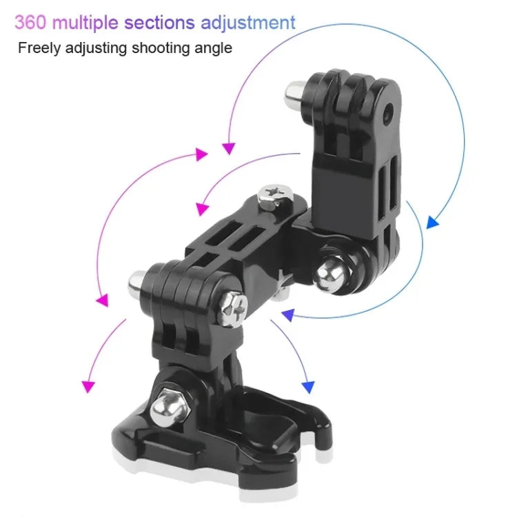 2セット サイクリングヘルメット接着式多関節アーム固定マウントセット DJI Osmo Action、GoPro HERO9 Black / HERO8 Black /7 /6 /5 /5 Session /4 Session /4 /3+ /3 /2 /1、Xiaoyiおよびその他のアクションカメラ用、スタイル3サイクリングヘルメットキット、スタイル4サイクリングヘルメットキット