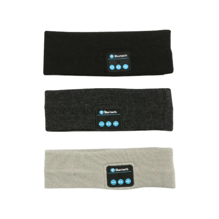 Bluetoothヘッドセット スポーツヘッドバンド アウトドアランニング ヨガ 吸汗ヘッドスカーフ ブラック、グレー、ダークグレー
