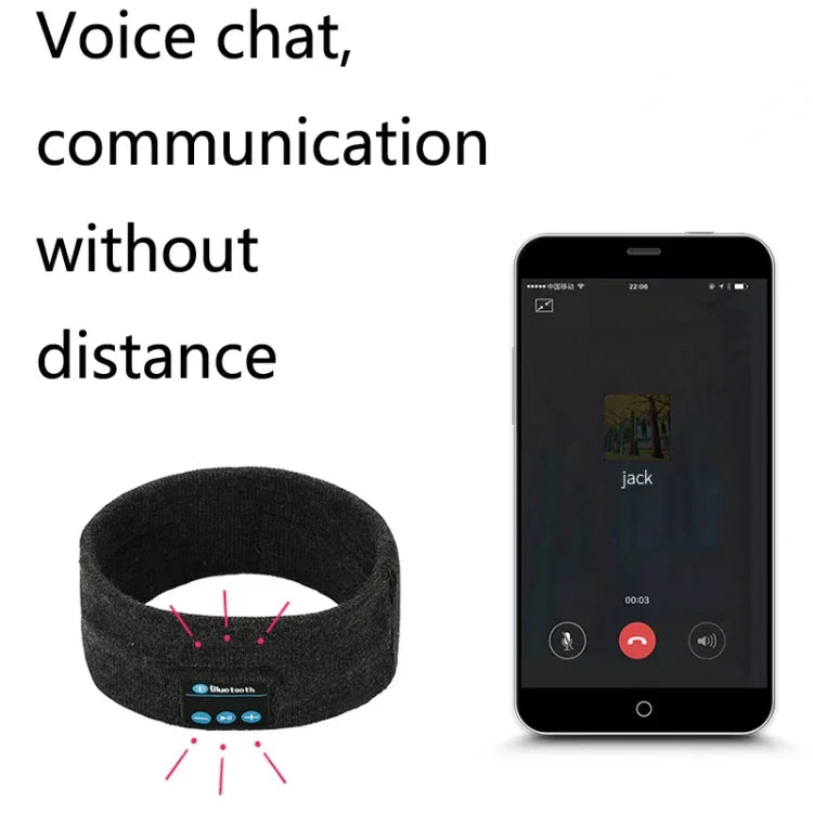 Bluetoothヘッドセット スポーツヘッドバンド アウトドアランニング ヨガ 吸汗ヘッドスカーフ ブラック、グレー、ダークグレー