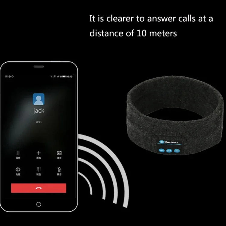 Bluetoothヘッドセット スポーツヘッドバンド アウトドアランニング ヨガ 吸汗ヘッドスカーフ ブラック、グレー、ダークグレー