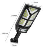ソーラー屋外人体感知壁灯 ガーデンフェンス街灯、TG-TY100 196 LED