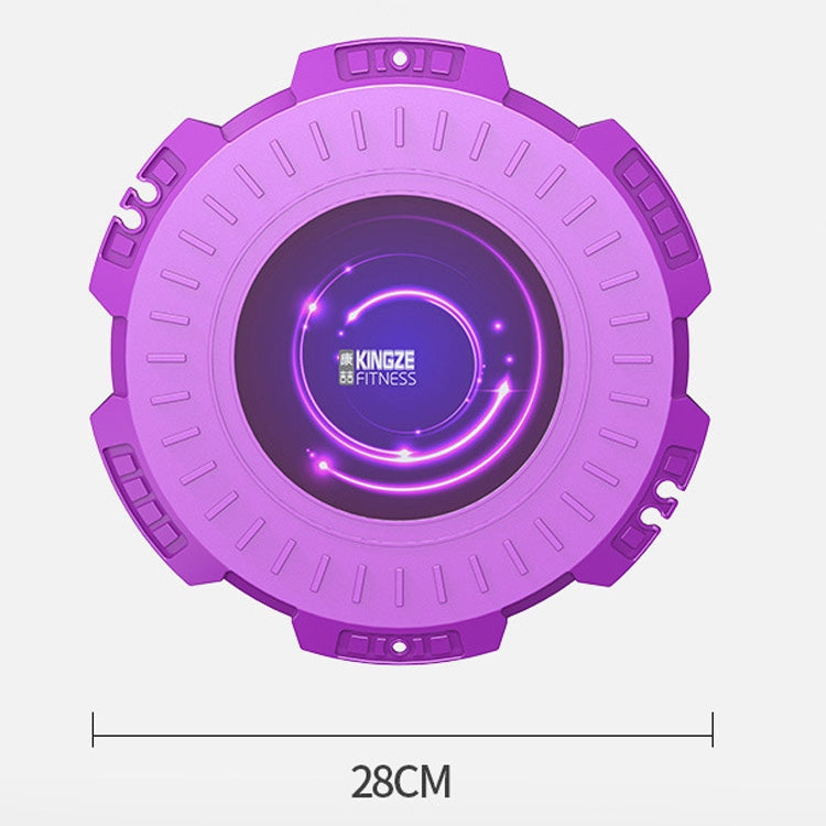 KINGZE ホームウエストツイストボード フィットネス器具 スポーツ腹部回転ツイストマシン、パープル、フレッシュグリーン、パープル＋プルロープ、フレッシュグリーン＋プルロープ