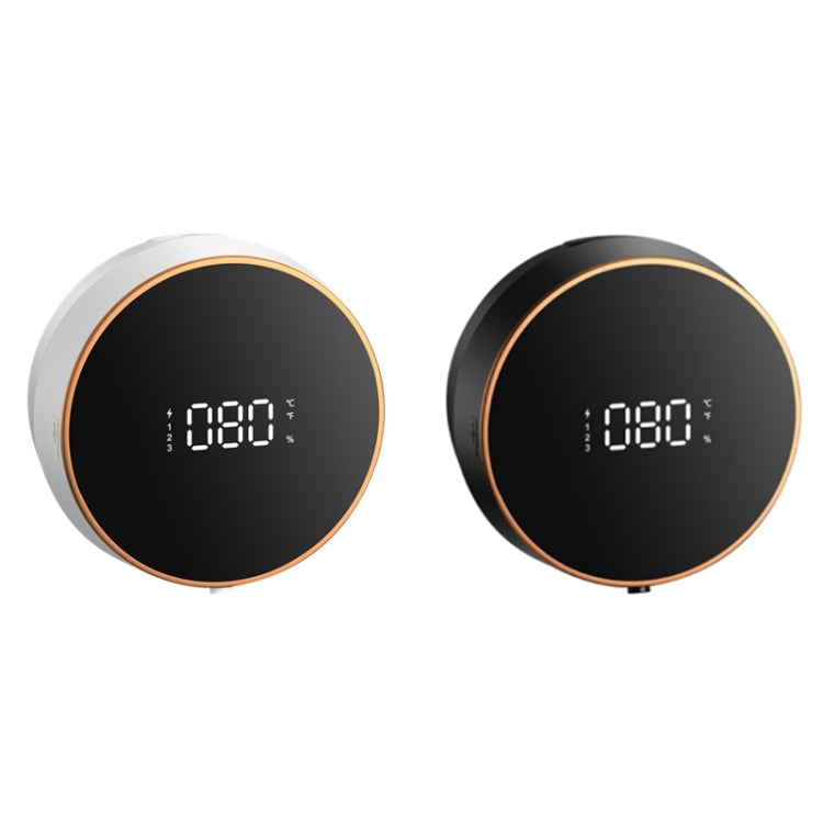 W1 壁掛けスマート赤外線センサー USB充電式泡ソープディスペンサー、白、黒