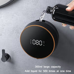 W1 壁掛けスマート赤外線センサー USB充電式泡ソープディスペンサー、白、黒