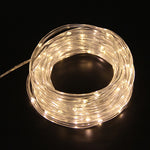 ホリデーパーティーデコレーションチューブストリングライト LEDガーデン装飾ケースライト リモコン付き、仕様：7m 50LED USB電源、12m 100LED USB電源