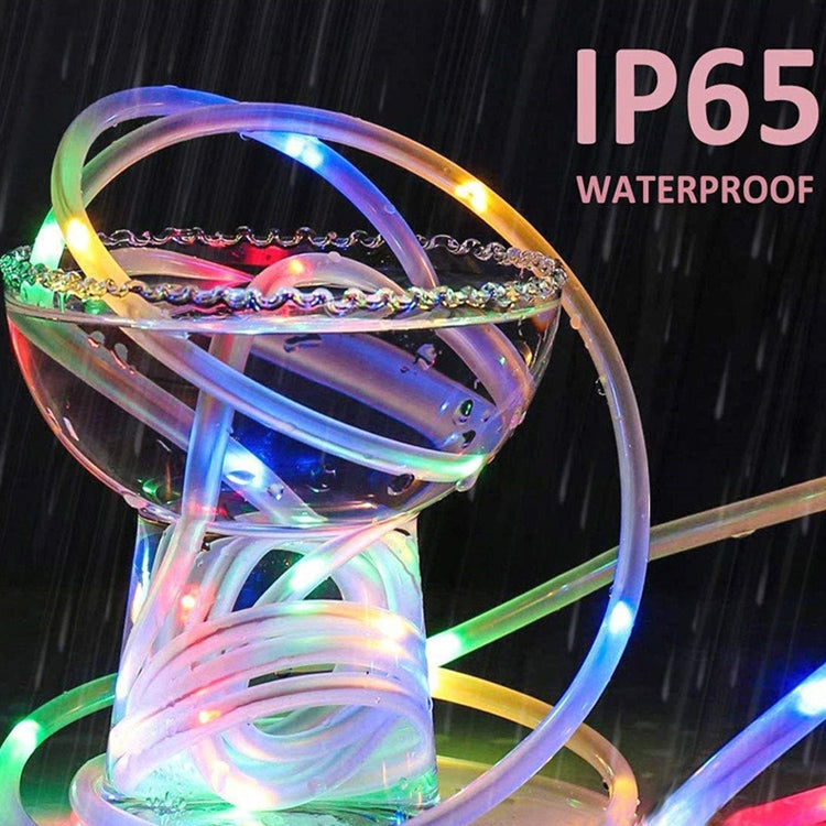ホリデーパーティーデコレーションチューブストリングライト LEDガーデン装飾ケースライト リモコン付き、仕様：7m 50LED USB電源、12m 100LED USB電源