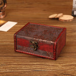 木製 ヴィンテージ ジュエリーボックス 収納＆撮影小道具、14.5x11.5x6.5cm
