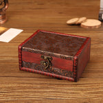 木製 ヴィンテージ ジュエリーボックス 収納＆撮影小道具、14.5x11.5x6.5cm