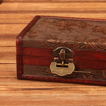 木製 ヴィンテージ ジュエリーボックス 収納＆撮影小道具、14.5x11.5x6.5cm