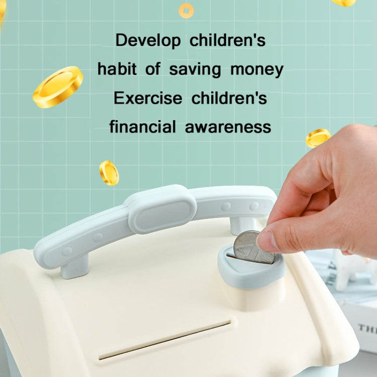 子供用キャラクター希望貯金箱 小さな家 ブルー、小さな家 ピンク