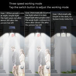 TG-TY075 ソーラー3ヘッド回転式壁掛けライト人体感知屋外防水ガーデンライト、スタイル：138 LED分割型、108 LED分割型、171 COB分割型、122 LED分割型