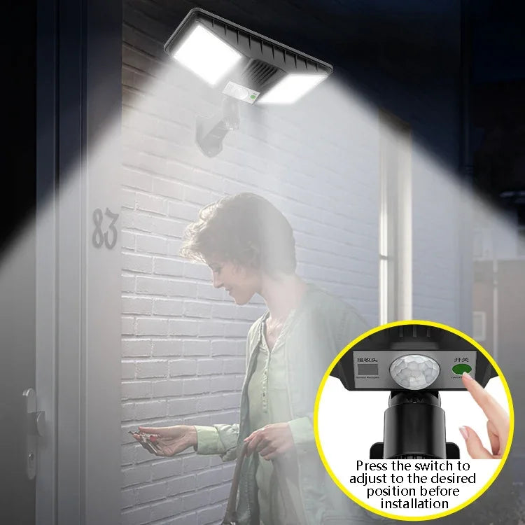 TG-TY081 LEDソーラー壁掛けライト人体感知屋外防水中庭ランプリモコン付き、スタイル：138 LED一体型、160 LED一体型、138 COB一体型、160 COB一体型、138 LED分割型、160 LED分割型、138 COB分割型