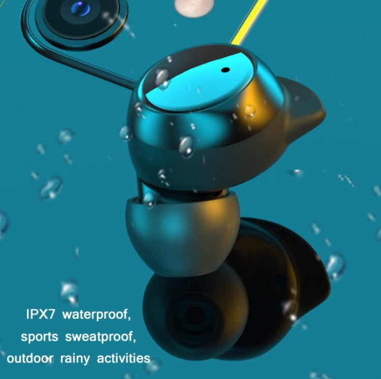 TWS-22 Bluetooth 5.0 インイヤースポーツ防水ノイズキャンセリングタッチコントロールミニヘッドホン ブラック、ホワイト、オレンジ、ピンク