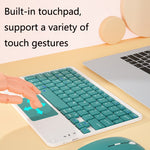 871 9.7インチ ポータブル ワイヤレス Bluetoothキーボード タッチスクリーン付き iPad + マウスセット ピンク + マウス, ミントグリーン + マウス, グリーン + マウス, イエロー + マウス, ホワイト + マウス, ブラック + マウス