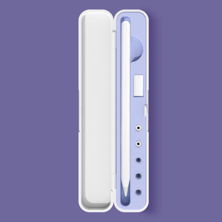 シリコンスタイラス保護収納ボックス Apple Pencil 1 / 2用、仕様：8mm（グラファイトブラック）、8mm（クローブパープル）、8mm（ダークナイトグリーン）、8mm（グレイシャーブルー）、10mm（グラファイトブラック）、10mm（クローブパープル）、10mm（ダークナイトグリーン）