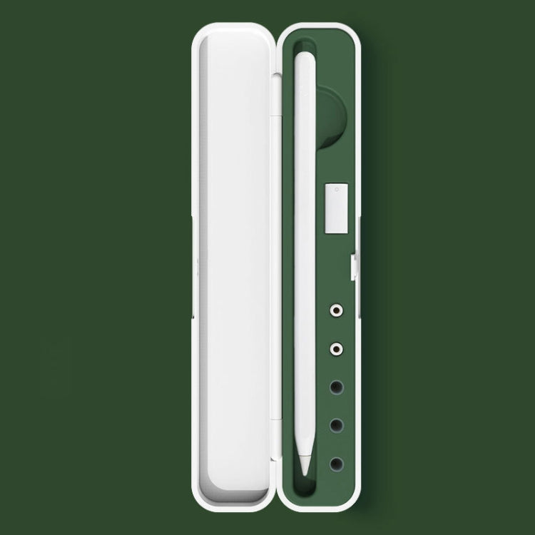 シリコンスタイラス保護収納ボックス Apple Pencil 1 / 2用、仕様：8mm（グラファイトブラック）、8mm（クローブパープル）、8mm（ダークナイトグリーン）、8mm（グレイシャーブルー）、10mm（グラファイトブラック）、10mm（クローブパープル）、10mm（ダークナイトグリーン）