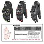 GHOST RACING GR-ST04 バイク用グローブ 転倒防止フルフィンガーライディングタッチグローブ、L、XXL、M、XL