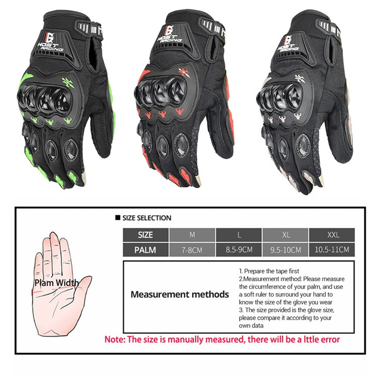 GHOST RACING GR-ST04 バイク用グローブ 転倒防止フルフィンガーライディングタッチグローブ、L、XXL、M、XL