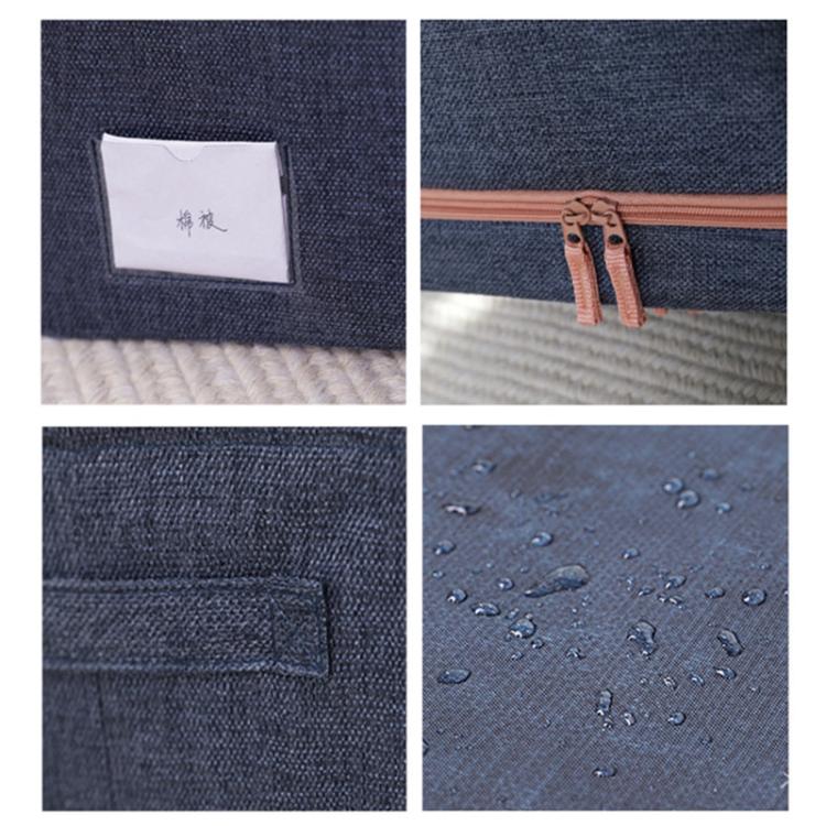 ファブリック スチールフレーム キルト 衣類収納ボックス 綿麻収納バッグ 窓付き、22L 39x29x20cm、100L 60x42x40cm、66L 50x40x33cm、24L 40x30x20cm