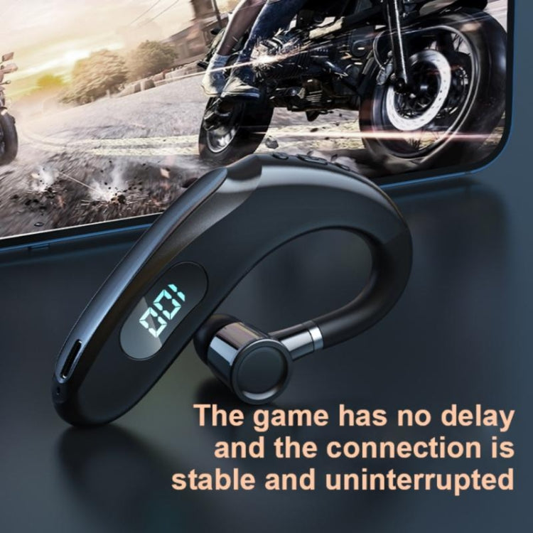Q20 Bluetooth 5.2 ビジネスデジタルディスプレイスポーツイヤーフックステレオイヤホン Q20 ブラック、ホワイト、グリーン、ピンク、イエロー、ブルー