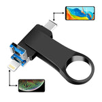 USB 3.0＋8ピン＋USB-C / タイプC 3-in-1 携帯電話・パソコン用金属Uディスク, 8GB, 16GB, 32GB, 64GB