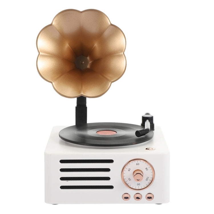 T15 ペチュニアレトロビニールレコードプレーヤー ワイヤレス多機能ミニBluetoothオーディオ ホワイト、ピンク、ブルー