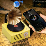 T15 ペチュニアレトロビニールレコードプレーヤー ワイヤレス多機能ミニBluetoothオーディオ ホワイト、ピンク、ブルー