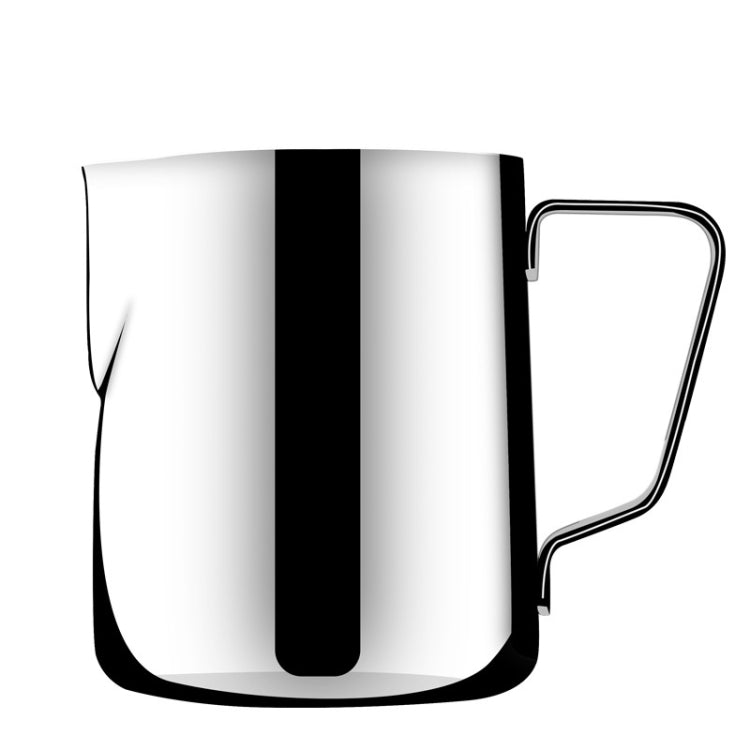 内側目盛り付きプルフラワーカップ ステンレス製ミルクフォームカップ コーヒー用器具、350ml、600ml