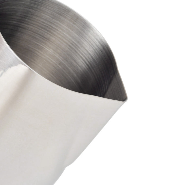 内側目盛り付きプルフラワーカップ ステンレス製ミルクフォームカップ コーヒー用器具、350ml、600ml