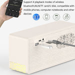 Manovo V1 デスクトップホワイトノイズ睡眠補助スピーカー ホームアラームクロック Bluetoothスピーカー