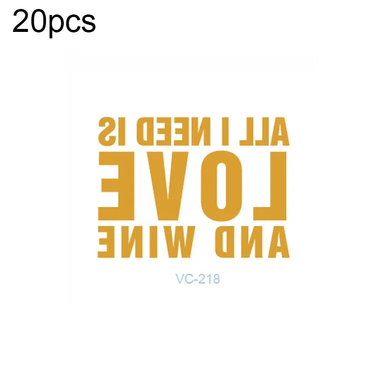 20 PCS Waterproof Bachelor Party Hot Stamping Wedding Bridal Tattoo Stickers, VC-204, VC-205, VC-206, VC-207, VC-208, VC-209, VC-210, VC-211, VC-212, VC-213, VC-214, VC-215, VC-216, VC-217, VC-218, VC-227, VC-228, VC-229, VC-230, VC-231, VC-232, VC-233...
