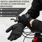 WEST BIKING YP0211223 サイクリング用フルフィンガーグローブ 衝撃吸収 滑り止め タッチスクリーングローブ, M, L, XL