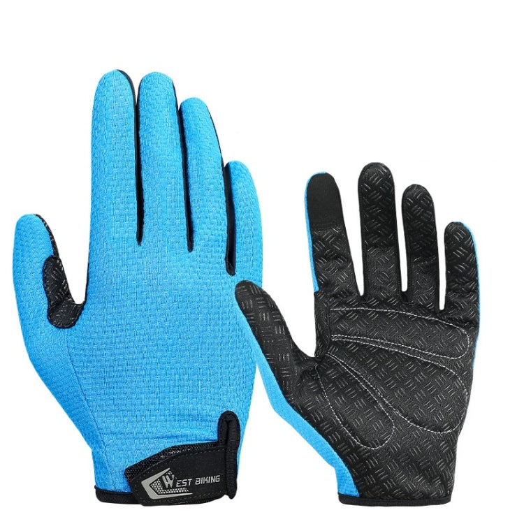 WEST BIKING YP0211223 サイクリング用フルフィンガーグローブ 衝撃吸収 滑り止め タッチスクリーングローブ, M, L, XL