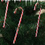 6 PCS / Pack Christmas Decorations Christmas Candy Cane Christmas Tree Ornaments, Candy Cane
