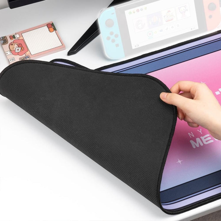 かわいい猫耳コンピューターキーボードデスクパッドマウスパッド、400 x 800 x 2mm