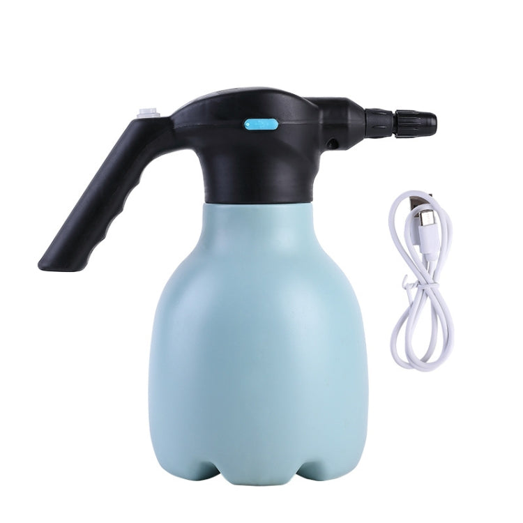 1.5L園芸用電動ジョウロ手持ち家庭用花用散水器、青、青＋汎用ノズル