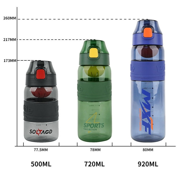 8012 アウトドア大容量スポーツカップ 衝撃防止フィットネスケトル 容量：500ml（パールホワイト）、500ml（ブラックグレー）、500ml（ストームオレンジ）、500ml（ストームグリーン）、500ml（ストームブルー）、920ml（パールホワイト）、920ml（ストームオレンジ）、920ml（ストームグリーン）